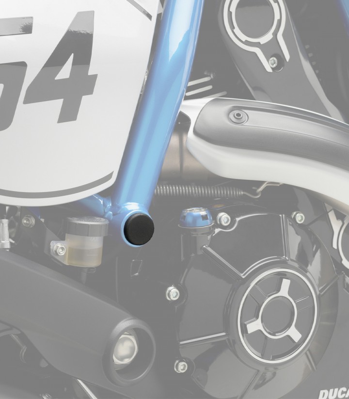 Tapones Chasis Puig Ducati Monster 797, Scrambler 800 / Sixty2 (15-26) en Negro 9632N