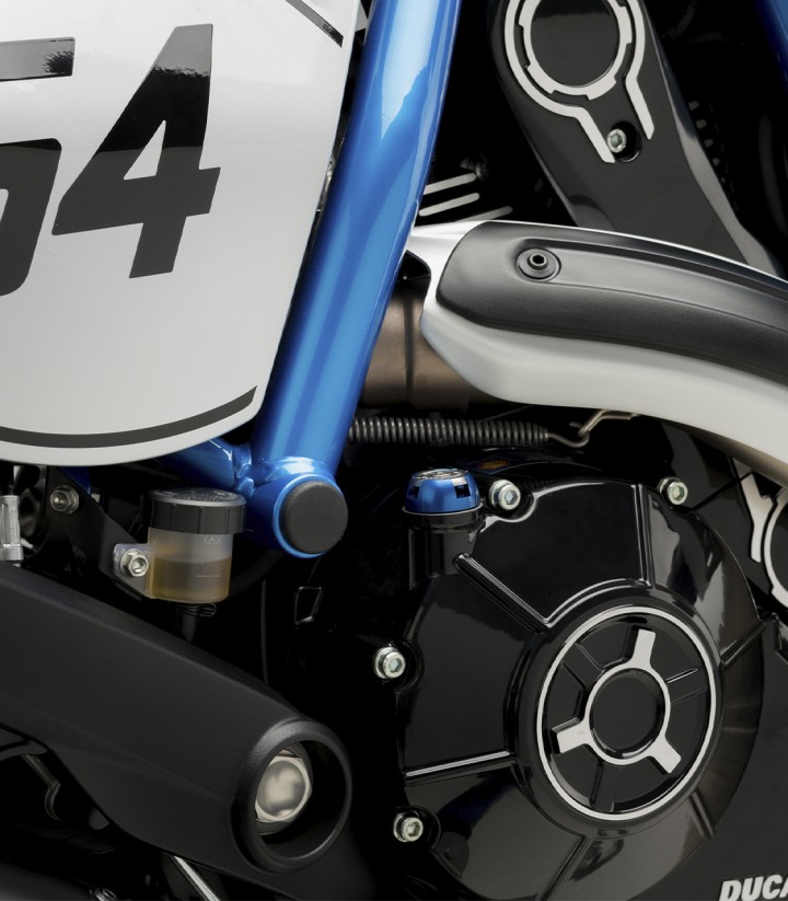 Tapones Chasis Puig Ducati Monster 797, Scrambler 800 / Sixty2 (15-26) en Negro 9632N