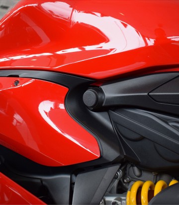 Puig Rahmenstopfen Ducati 959 Panigale (16-19) in Schwarz 9631N