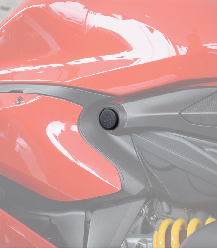 Puig Frame Caps Ducati 959 Panigale (16-19) in Black 9631N