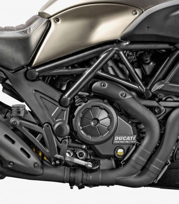 Puig Frame Caps Ducati Diavel / Carbon (11-16) in Black 9611N