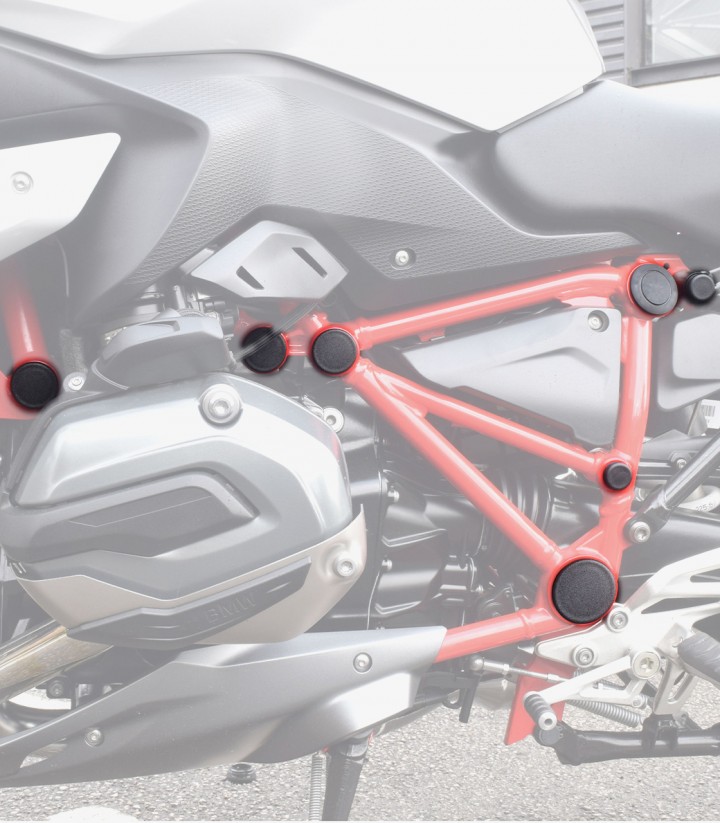 Tapones Chasis Puig BMW R1200R / RS (15-18), R1250R / RS (18-25) en Negro 9333N