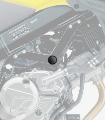 Puig Frame Caps Suzuki DL650 V-strom (12-26) in Black 3893N