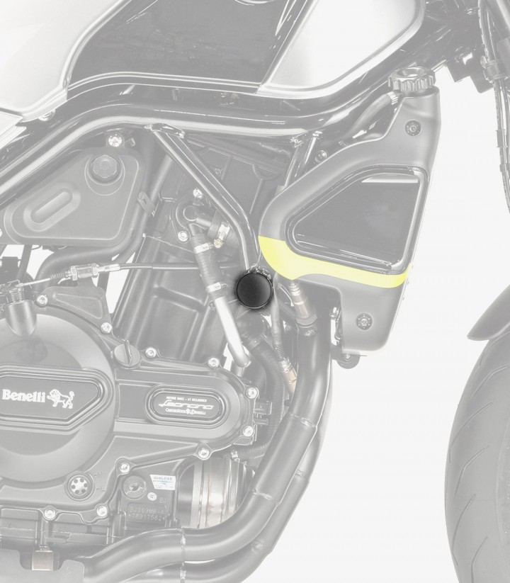 Puig Frame Caps Benelli Leoncino 500 / Trail, Leoncino 500 Trail (16-26) in Black 3520N