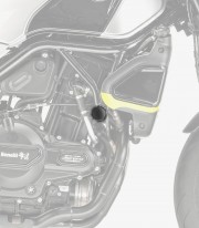 Tapones Chasis Puig Benelli Leoncino 500 / Trail, Leoncino 500 Trail (16-26) en Negro 3520N