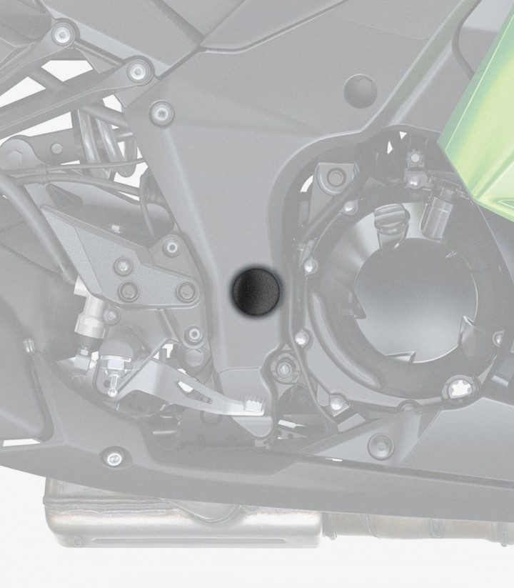 Tapones Chasis Puig Kawasaki Ninja 1000 / 1100 SX, Versys 1000 / 1100, Z1000 / 1000SX (10-26) en Negro 3509N