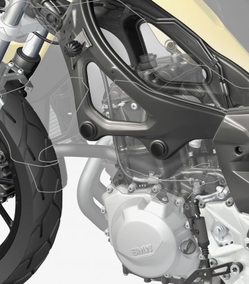 Puig Frame Caps BMW F750 / 800 / 850 / 900 GS, F900R / XR (18-26) in Black 0096N