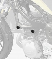 Puig Frame Caps BMW F750 / 800 / 850 / 900 GS, F900R / XR (18-26) in Black 0096N