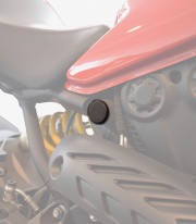Puig Frame Caps Ducati Monster 1200 / 821 (14-16) in Black 9633N