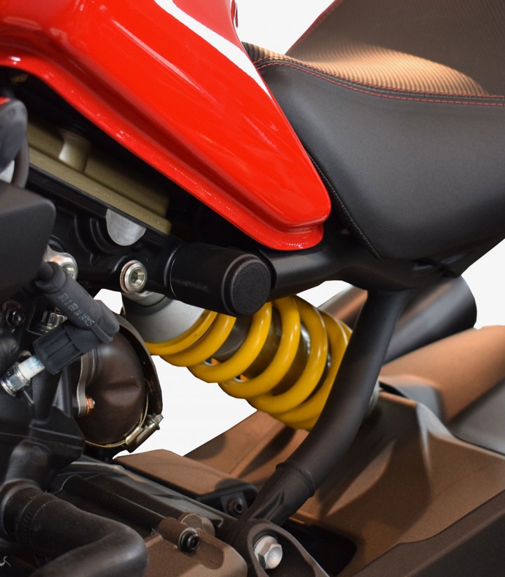 Puig Frame Caps Ducati Monster 1200 / 821 (14-16) in Black 9633N