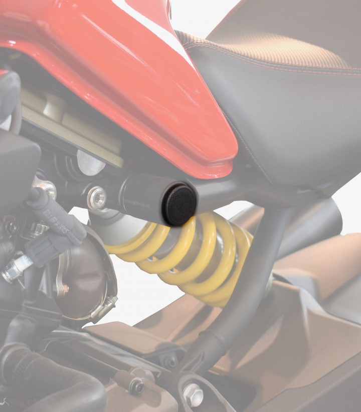 Tapones Chasis Puig Ducati Monster 1200 / 821 (14-16) en Negro 9633N