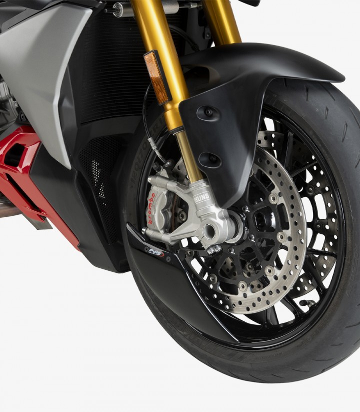 Aero-Windabweiser Rad Schwarz Ducati Panigale V2 S (25-26), Streetfighter V2 (25-26) Puig 22742N