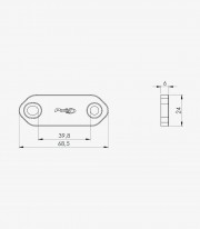 Tapas Retrovisor Puig en Negro Kawasaki Ninja 125 / 250SL / 400 / 650 / 7 Hybrid (15-26) 3859N