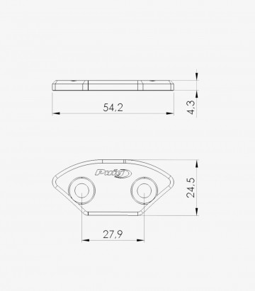 Tapas Retrovisor Puig en Negro Yamaha YZF-R6 (08-16) 3857N