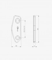 Tapas Retrovisor Puig en Negro Suzuki GSX-R250 (17-19) 3851N