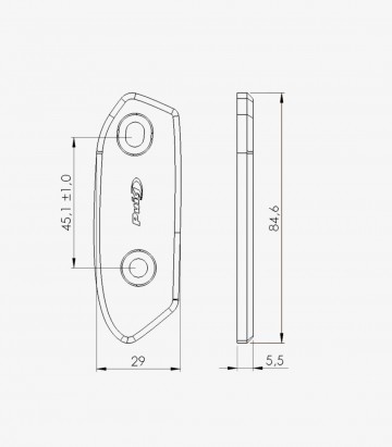 Tapas Retrovisor Puig en Negro Suzuki GSX-8R, GSX-R1000 (17-26) 3848N