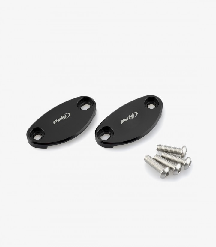 Puig Spiegelabdeckungen in Schwarz Kawasaki ZX-10R/RR (16-26) 3847N