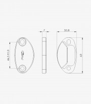 Tapas Retrovisor Puig en Negro Kawasaki ZX-10R / 10RR (16-26) 3847N