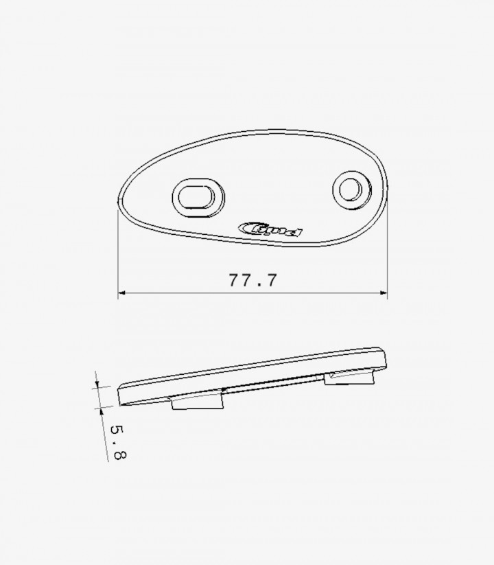 Tapas Retrovisor Puig en Negro Honda CBR1000RR, CBR1000RR-R (17-25) 3843N