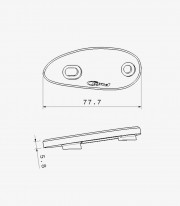 Puig Mirror Covers in Black for Honda CBR1000RR, CBR1000RR-R (17-25)