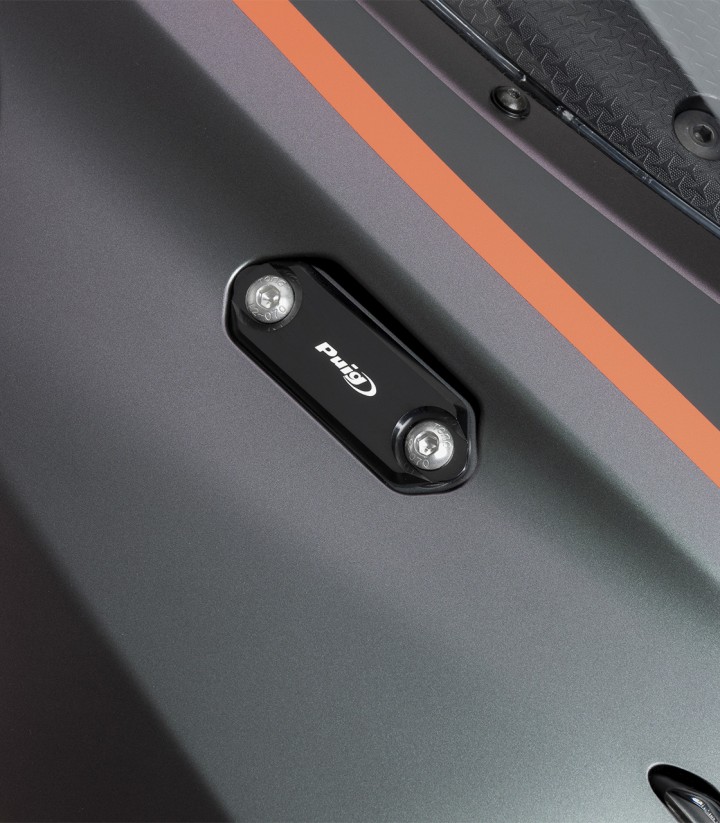 Puig Spiegelabdeckungen in Schwarz Aprilia RS 457 (24-26) 22242N
