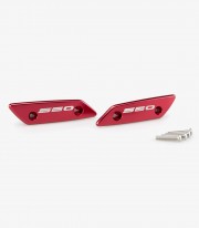 Puig Mirror Covers in Red for Yamaha T-MAX 560 / Tech Max (22-24)