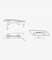 Tapas Retrovisor Puig en Azul Yamaha T-MAX 560 / Tech Max (22-24) 21298A