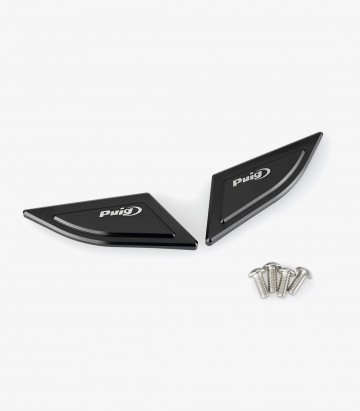 Puig Mirror Covers in Black for Ducati Panigale V2 / V4 (18-24)