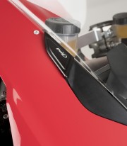 Puig Mirror Covers in Black for Ducati Panigale V2 / V4 (18-24)