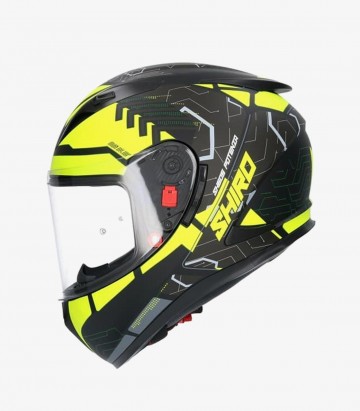 Shiro Shadow SH-605 Potenza Fluorescent Yellow Helmet