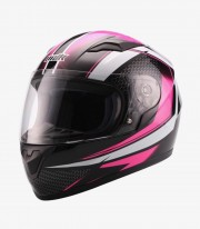 Casco Integral Unik Infantil CN-04 Beep Rosa, Negro y blanco