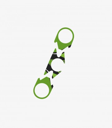 Gabelbrückenschutz Radikal Puig 6949V in Grün für Kawasaki ZX-6R Ninja (07-08)