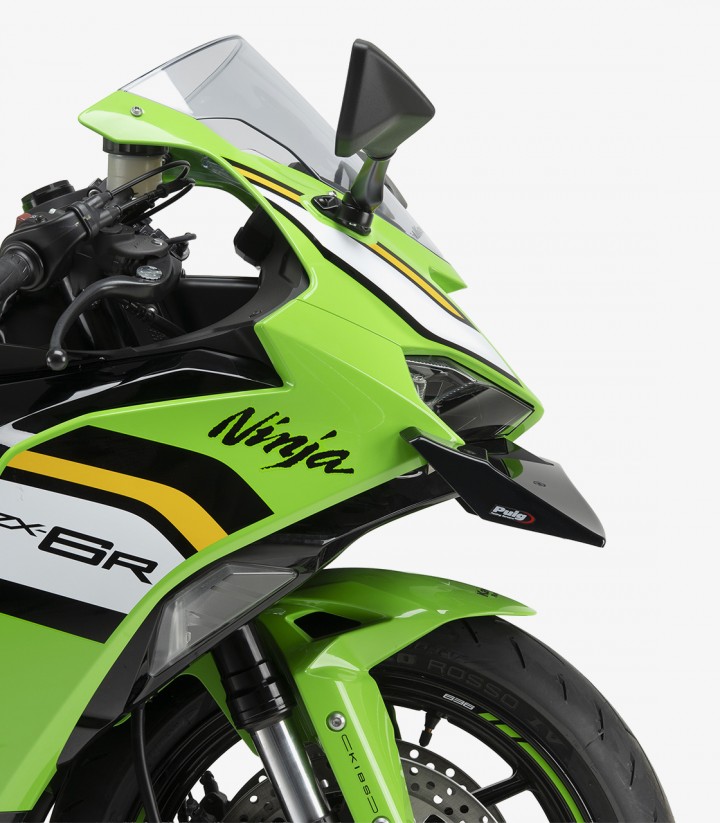 Alerones Frontales GP 22660N Puig Kawasaki ZX-6R Ninja (24-26) Negro