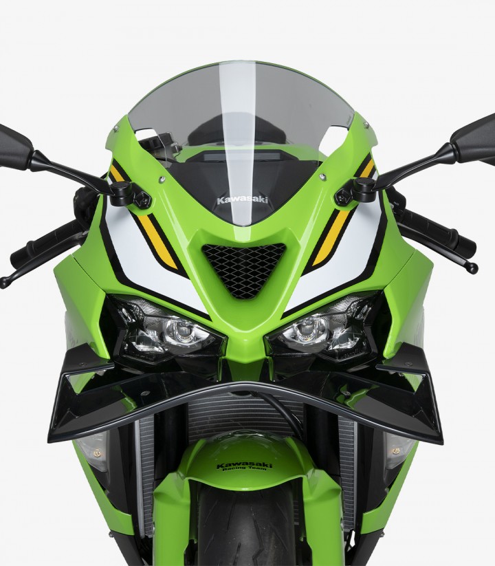 Puig GP Frontal winglets 22660N Kawasaki ZX-6R Ninja (24-26) Black