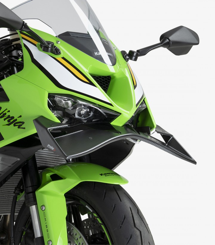 Alerones Frontales GP 22660C Puig Kawasaki ZX-6R Ninja (24-26) Símil Carbono