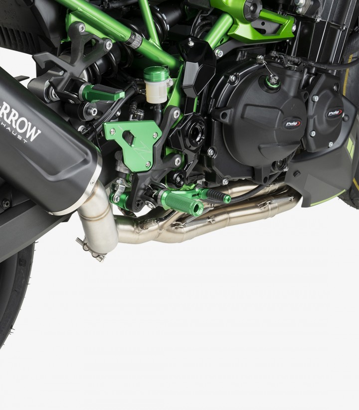 Puig Evolution Footpegs in Green 22600V