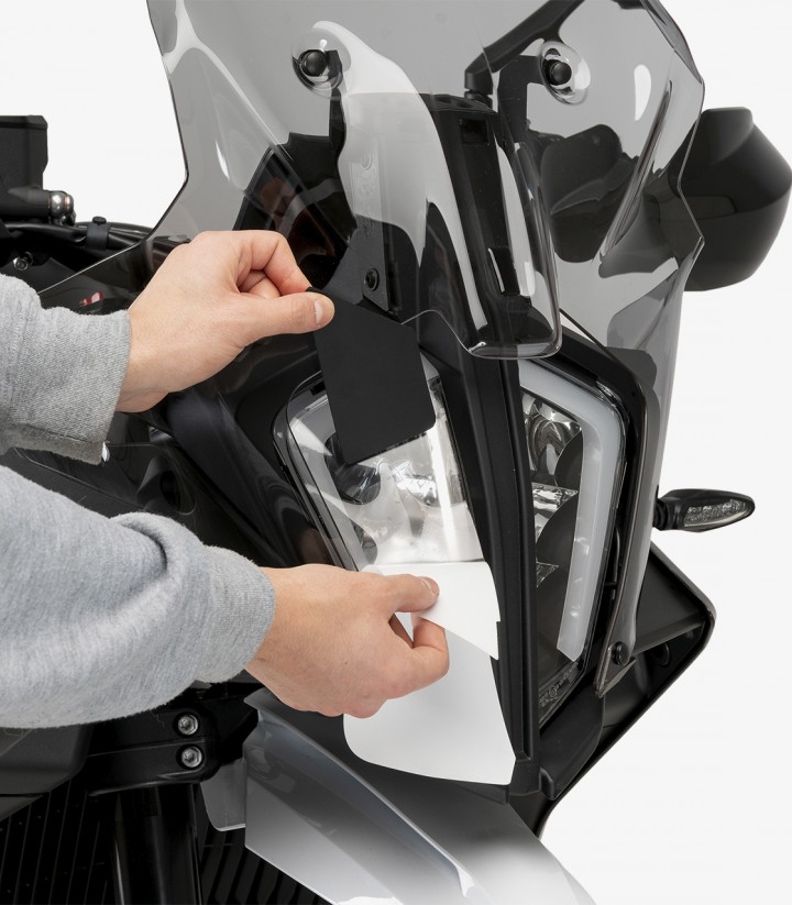 Protector de Faro Adhere Puig 21613W para KTM 790 / 890 Adventure, 890 SMT (23-26)