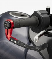 Puig Raw Universal Clutch Lever Protector in Red 21993R+21994R