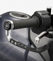 Puig Raw Universal Clutch Lever Protector in Silver 21993P+21994P