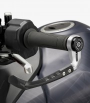 Puig Raw Universal Clutch Lever Protector in Silver 21993P+21994P