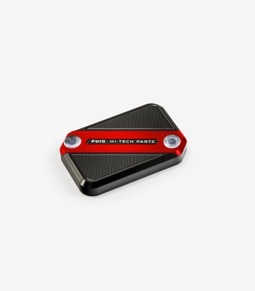 Tapa depósito líquido Freno Puig color Rojo 9612R para Varios modelos de Aprilia, BMW, KTM, Suzuki y Triumph