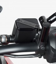 Brake Fluid Reservoir Cap Puig Black 9612N for various models of Aprilia, BMW, KTM, Suzuki and Triumph