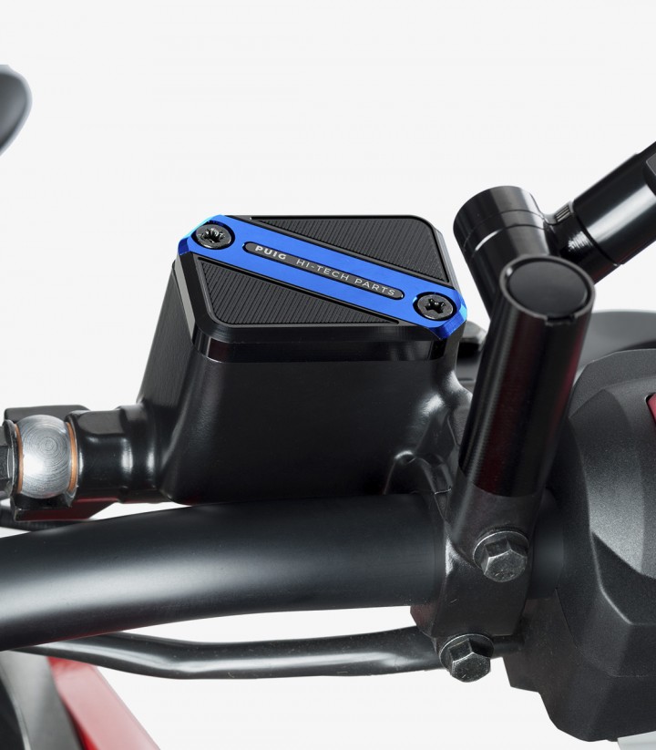 Tapa depósito líquido Freno Puig color Azul 9612A para Varios modelos de Aprilia, BMW, KTM, Suzuki y Triumph