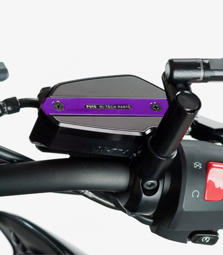 Tapa depósito líquido Freno Puig color Lila 9275L para varios modelos de Kawasaki