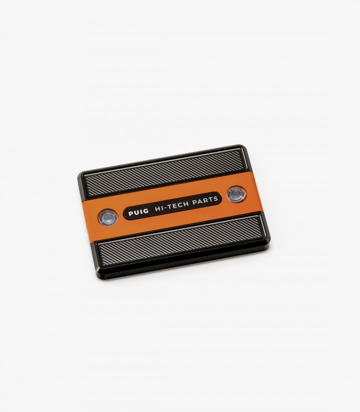 Tapa depósito líquido Freno Puig color Naranja 9267T para varios modelos de Yamaha