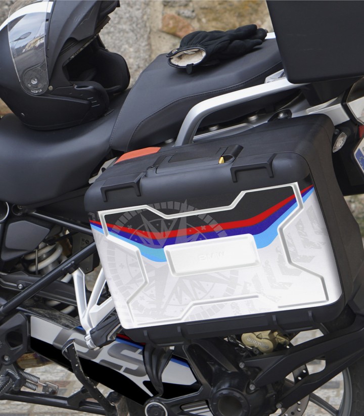 Aufkleber-Set Puig Dreifarbig für Koffer BMW R1200GS, R1250GS / GS Adventure (00-24) 20228N