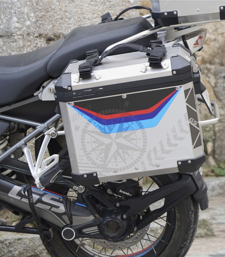 Kit de Adhesivos Puig Tricolor para Maleta BMW R1200GS Adventure (06-18) 20227N 