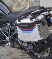 Puig Tricolor Sticker Kit for BMW R1200GS Adventure Top Case (06-18) 20227N