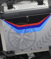 Puig Tricolor Sticker Kit for BMW R1200GS Adventure Top Case (06-18) 20227N