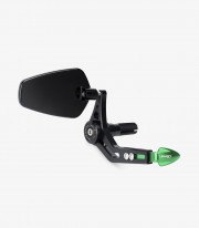 Puig Universal Pro Mirror Clutch / Brake Lever Guard in Green 21440V+21441V
